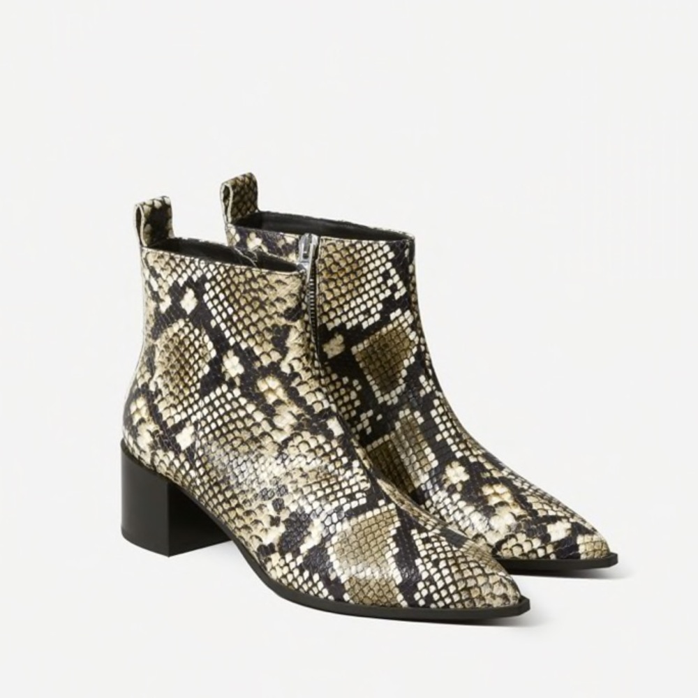 Everlane The Boss Boot in Snake